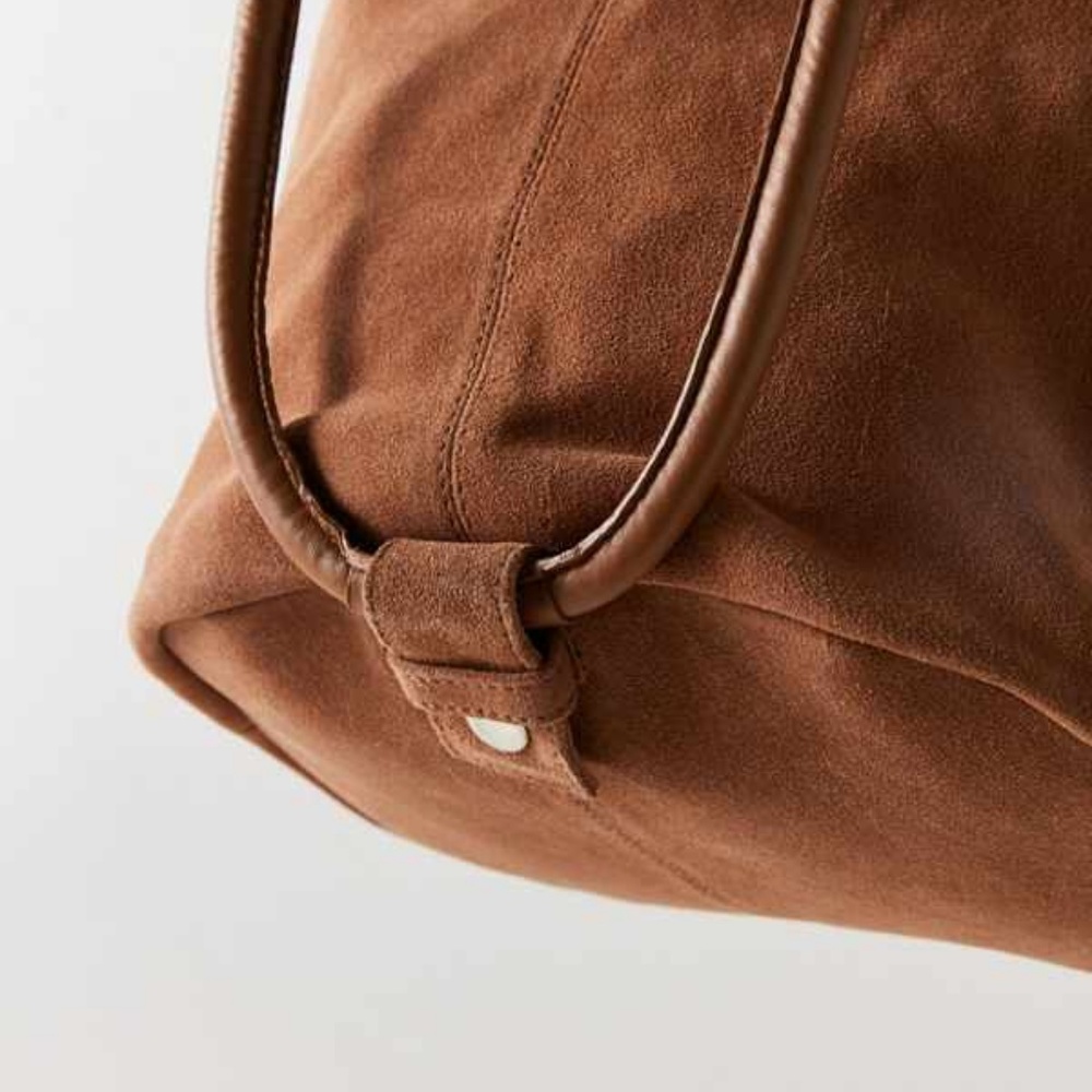 ‼️⚡️UO REAL SUEDE BROWN Bucket RING Backpack $79⚡️ - Picture 4 of 8